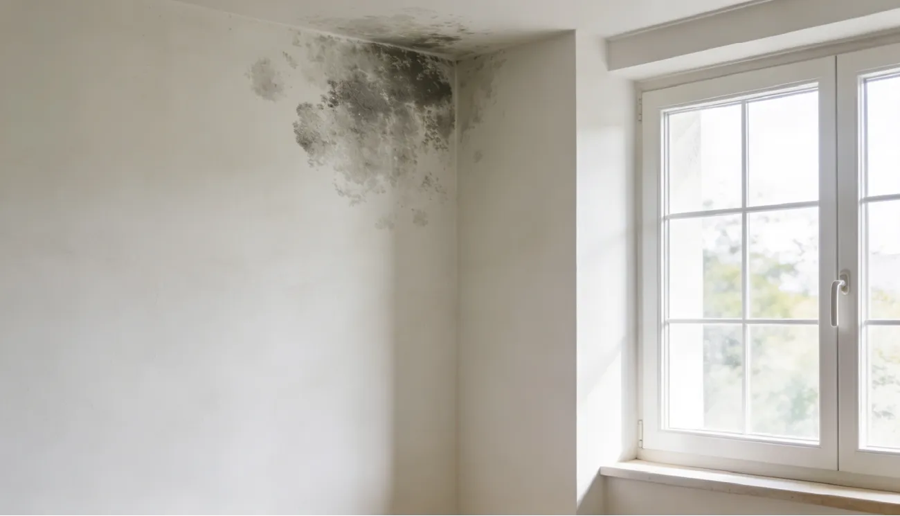 Moho en pared de vivienda en Estella-Lizarra